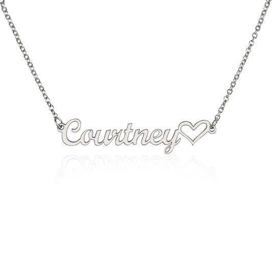 Custome Name Necklace | Heart
